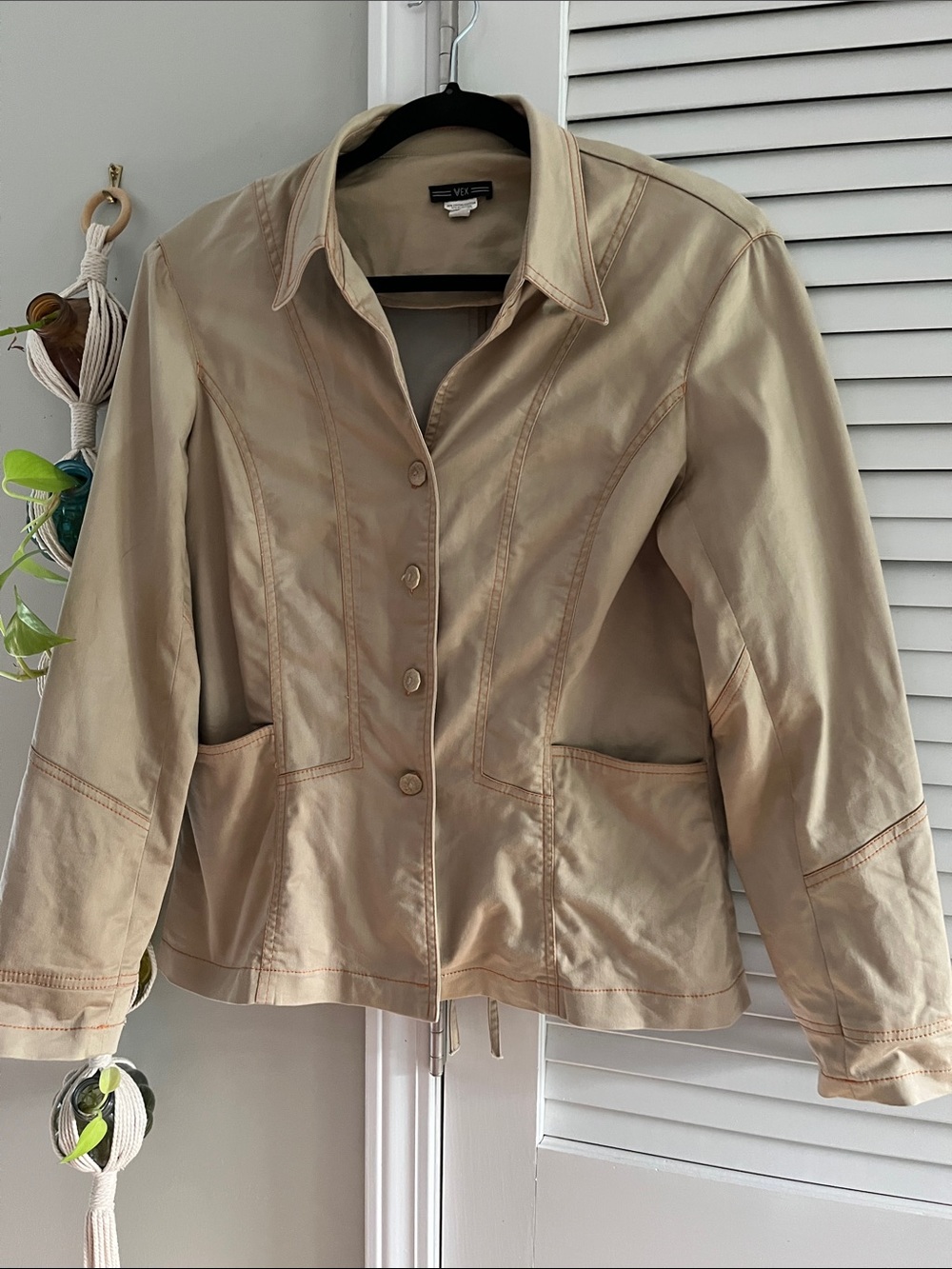 Women’s Beige Tailored Button Jacket